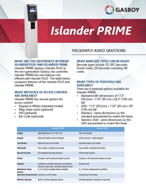 Islander PRIME FAQ