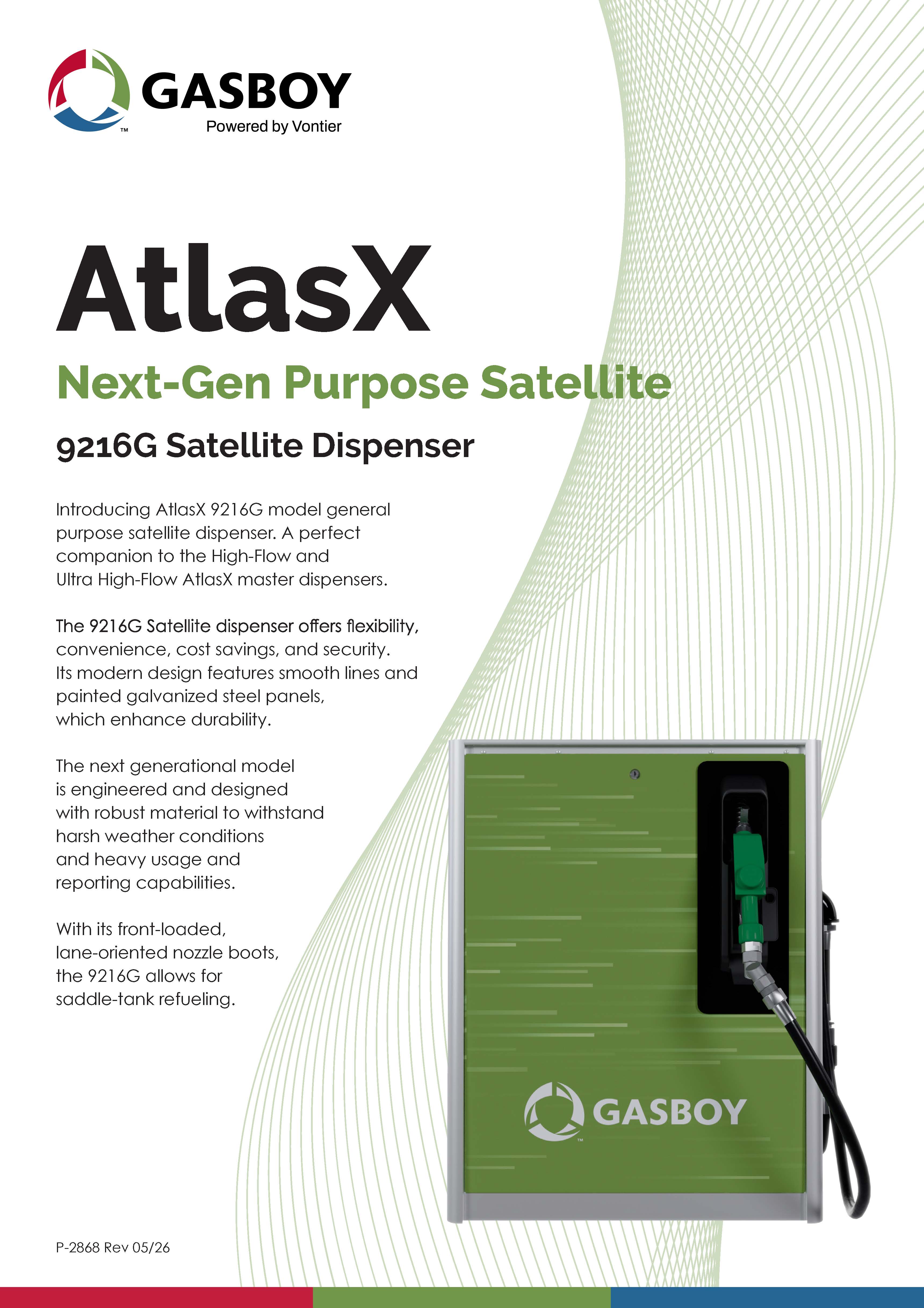AtlasX Next-Gen Purpose Satellite 9216G Satellite Dispenser
