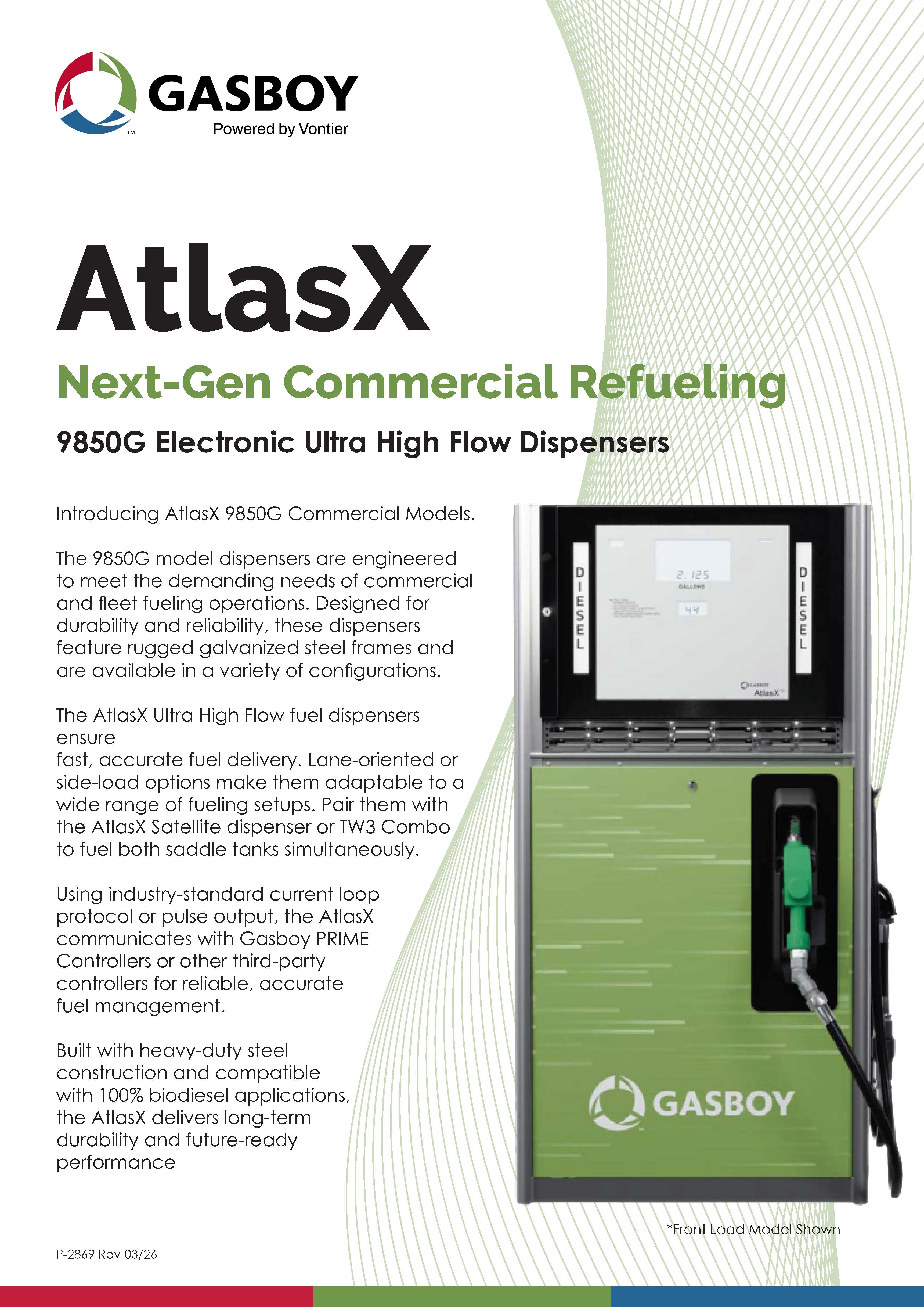 AtlasX 9850G Electronic Ultra High Flow Dispensers