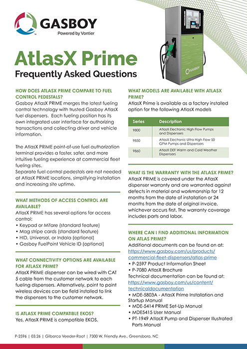 AtlasX PRIME FAQ