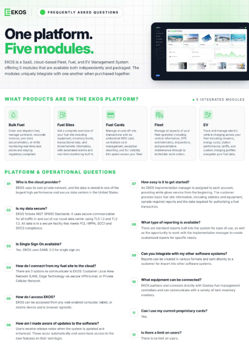EKOS Product Info Sheet